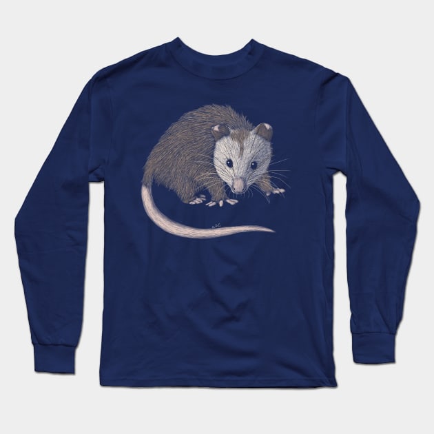 Opossum Long Sleeve T-Shirt by Walking in Nature